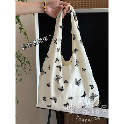 Butterfly Print Tote Bag / Bag Charm / Set SpreePicky