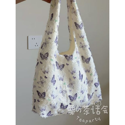 Butterfly Print Tote Bag / Bag Charm / Set SpreePicky