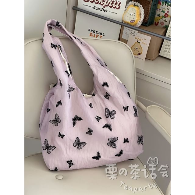 Butterfly Print Tote Bag / Bag Charm / Set SpreePicky