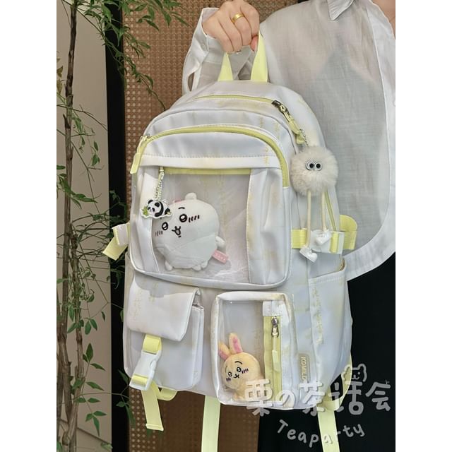 Chinese Character Print PVC Panel Laptop Backpack / Bag Charm / Set SpreePicky