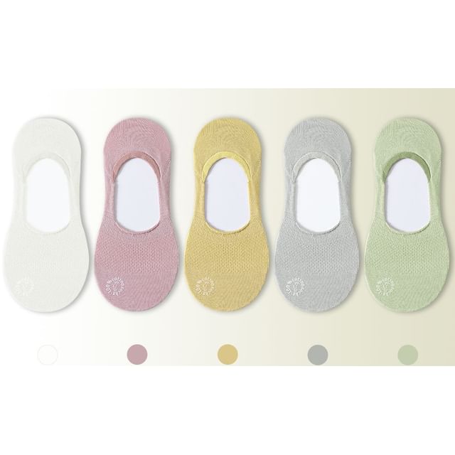 Set of 5 Pairs: Plain No Show Socks SpreePicky