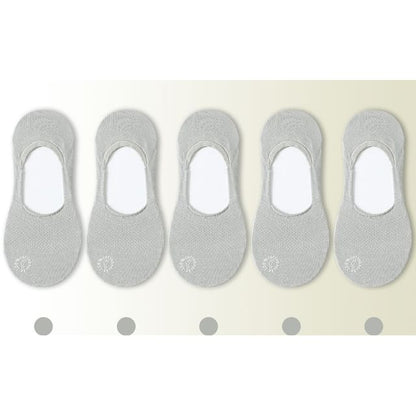 Set of 5 Pairs: Plain No Show Socks SpreePicky