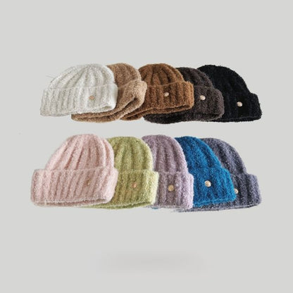 Metal Disc Knit Beanie SpreePicky