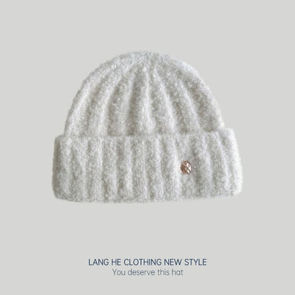 Metal Disc Knit Beanie SpreePicky