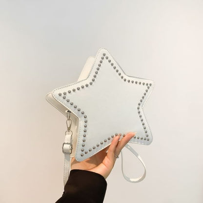 Star Studded Faux Leather Crossbody Bag SpreePicky