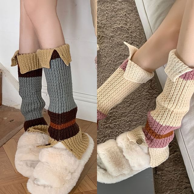 Cable Knit Leg Warmers / Set SpreePicky