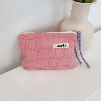 Textured Zip Pouch SpreePicky