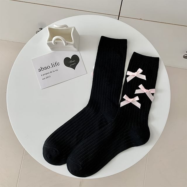 Bowknot Crew Socks SpreePicky