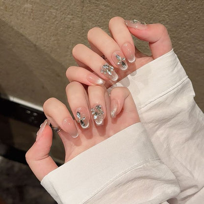 Rhinestone Cat Eye Press On Nail SpreePicky