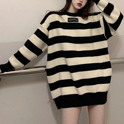 Oversized Striped Sweater in 5 Colors SpreePicky