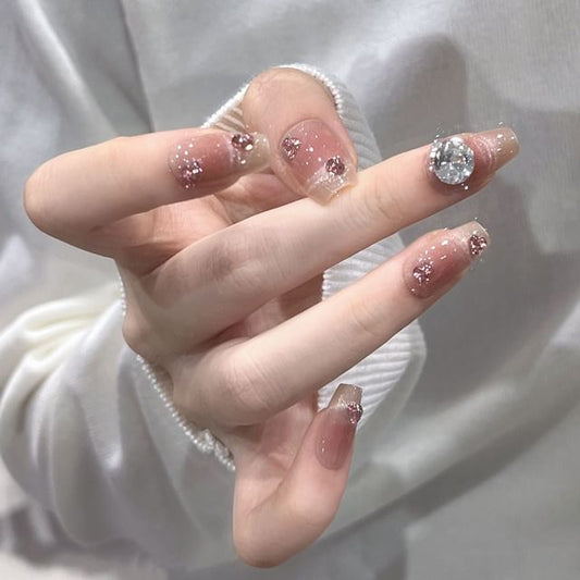 Rhinestone Cat Eye Press On Nail SpreePicky