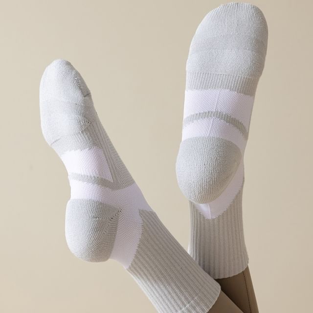 Two Tone Yoga Short Socks Set SpreePicky