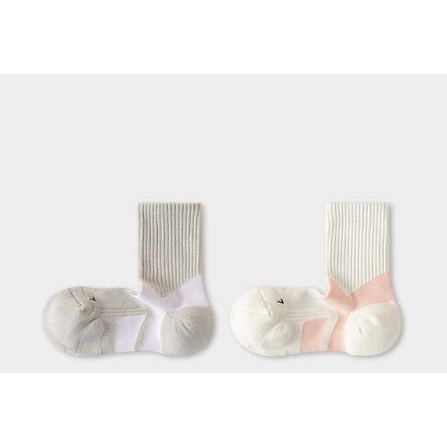 Two Tone Yoga Short Socks Set SpreePicky