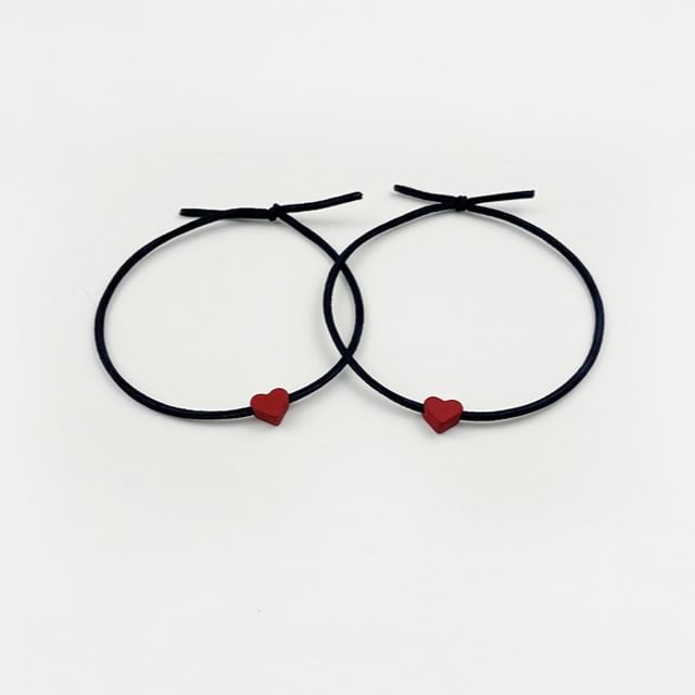 Set of 2: Heart Hair Tie SpreePicky