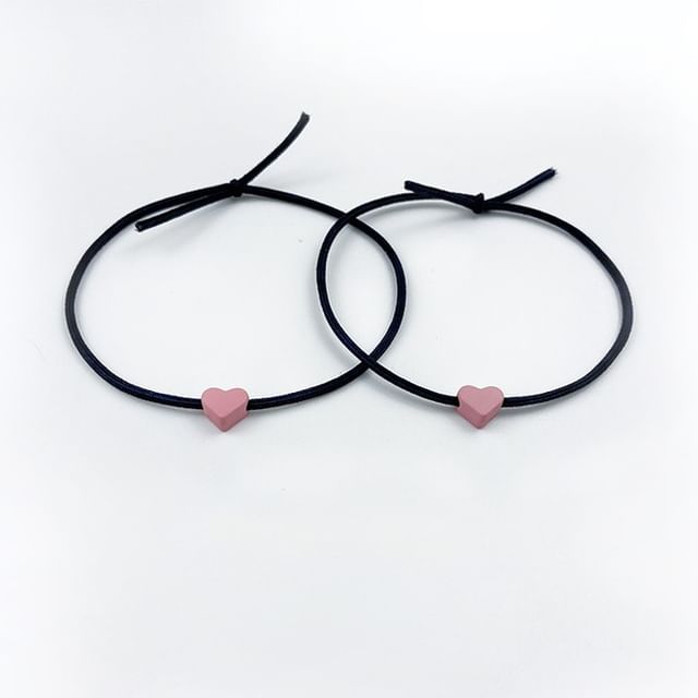 Set of 2: Heart Hair Tie SpreePicky