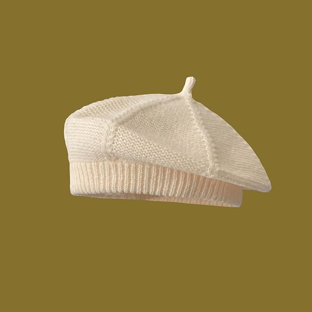 Plain Knit Beret SpreePicky