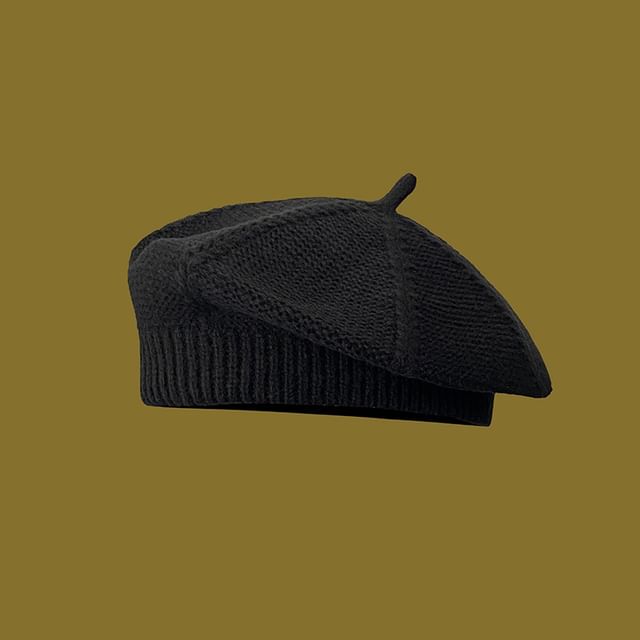 Plain Knit Beret SpreePicky