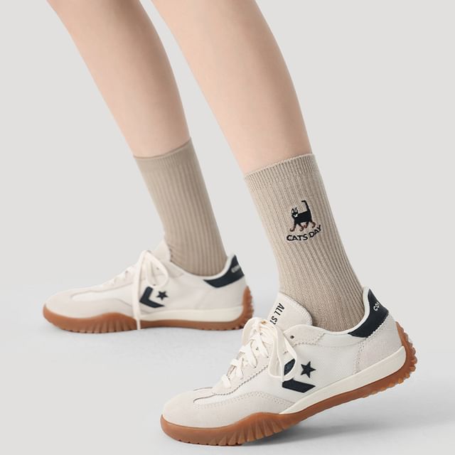 Embroidered Short Socks SpreePicky