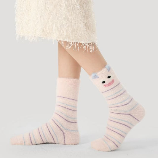 Cartoon Print Knit Socks SpreePicky