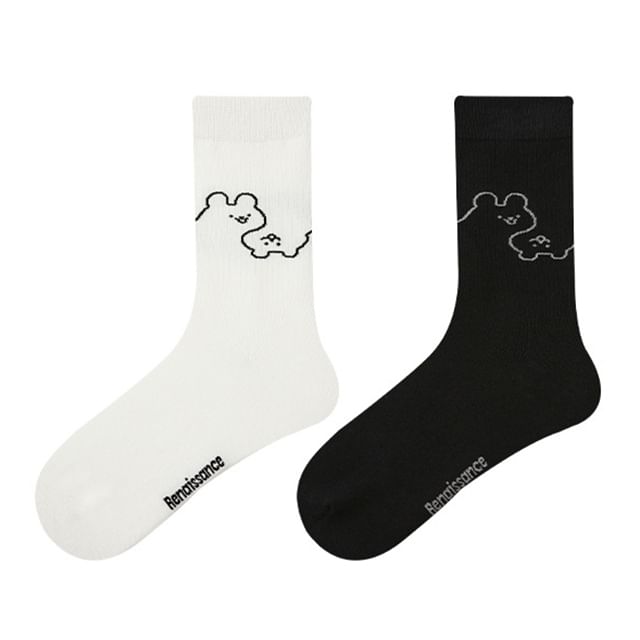 Couple Matching Cartoon Patterned Short Socks SpreePicky