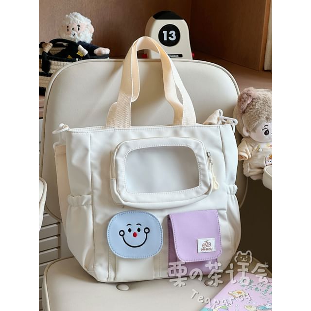 PVC Pocket Plain Tote Bag / Bag Charm / Set SpreePicky