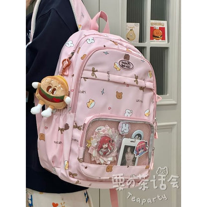 Print PVC Pocket Backpack / Bag Charm / Set SpreePicky