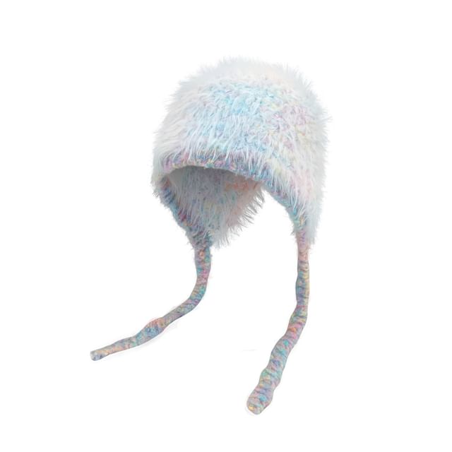 Furry Melange Trapper Hat SpreePicky