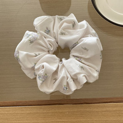 Bow / Floral Print Scrunchie SpreePicky