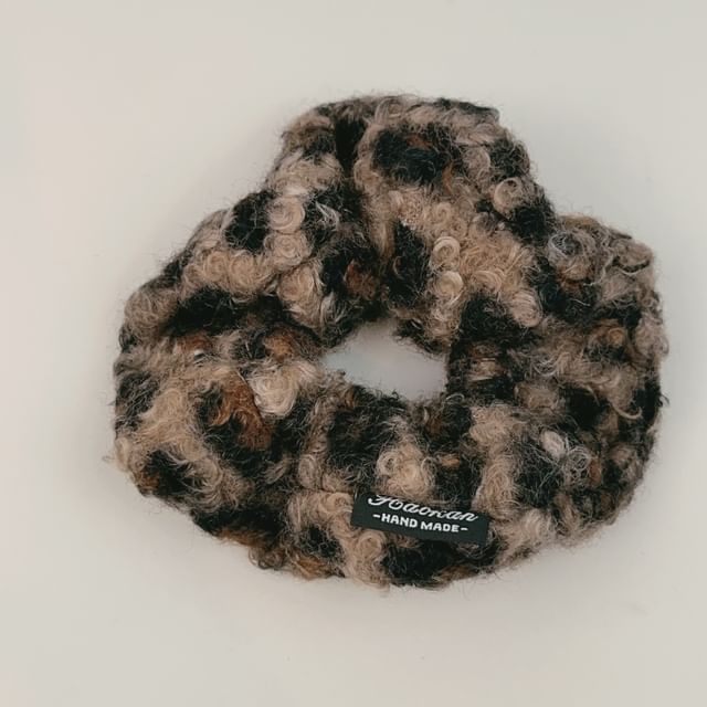 Leopard Fleece Scrunchie / Headband SpreePicky