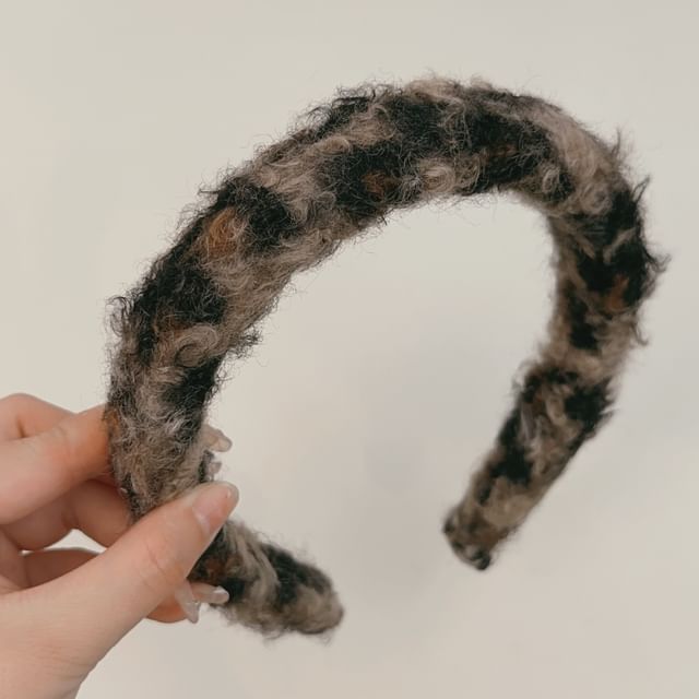 Leopard Fleece Scrunchie / Headband SpreePicky