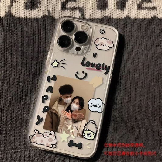 Dog Lettering Transparent Phone Case SpreePicky