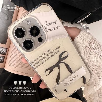 Ribbon Lettering Stand Phone Case SpreePicky