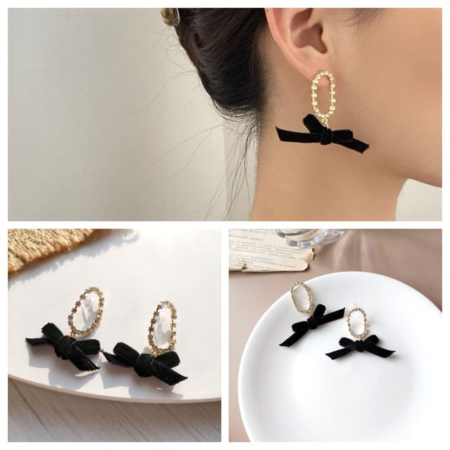 Ribbon Clip On / Dangle Earring FashionChic