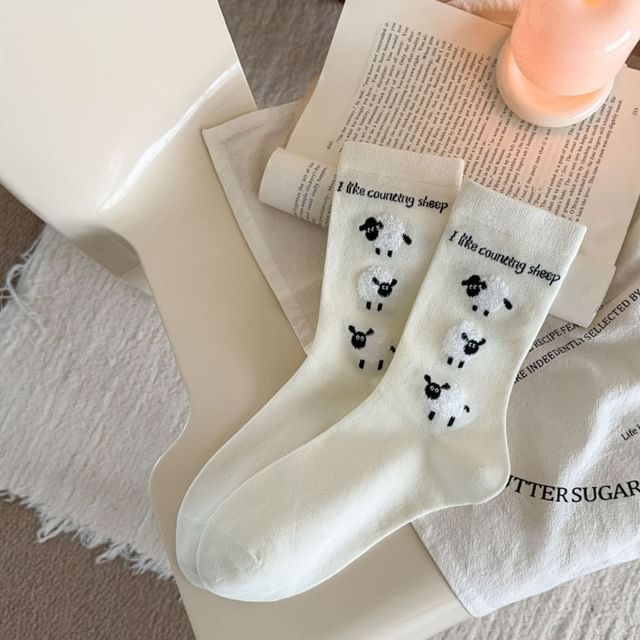 Sheep Patterned Socks mySite