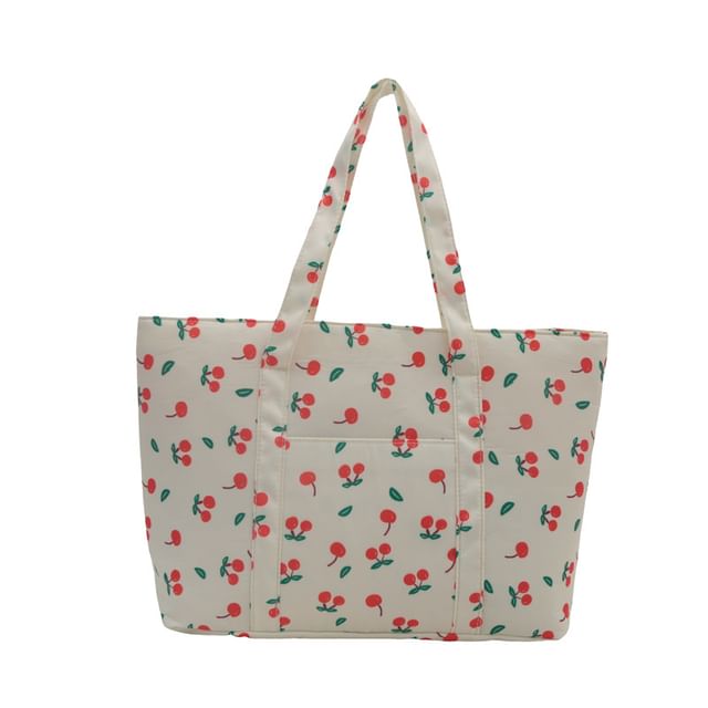 Cherry Print Tote Bag SpreePicky