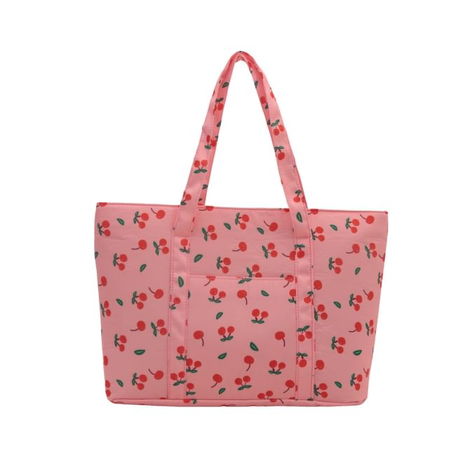 Cherry Print Tote Bag SpreePicky