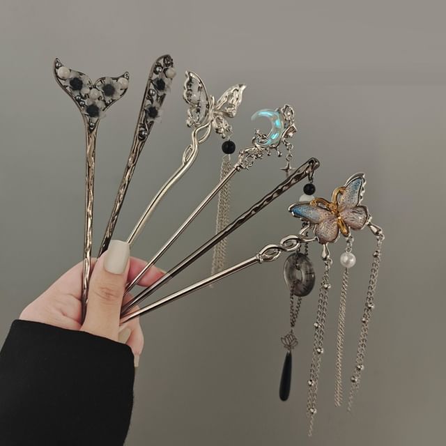 Beaded Alloy Hair Stick SpreePicky