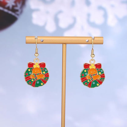 Christmas Cartoon Alloy Drop Earring SpreePicky