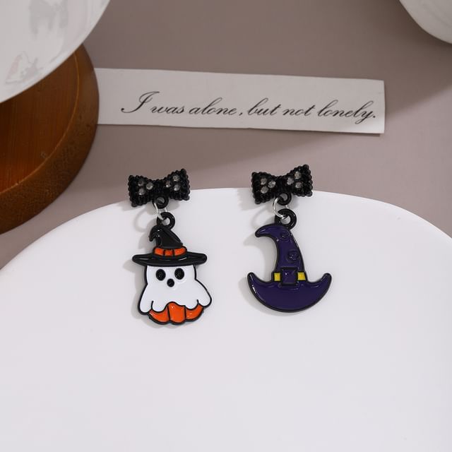 Halloween Cartoon Asymmetrical Alloy Drop Earring SpreePicky