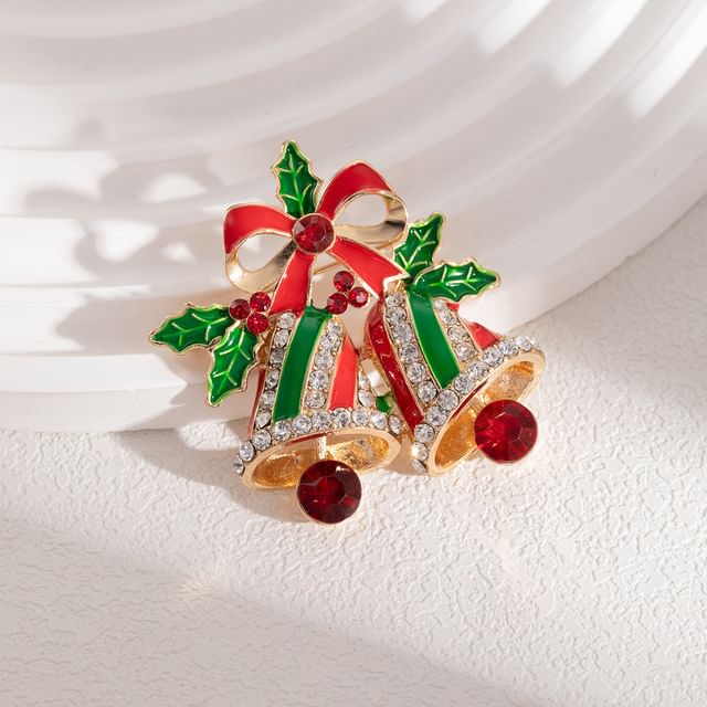 CZ Christmas Alloy Brooch SpreePicky