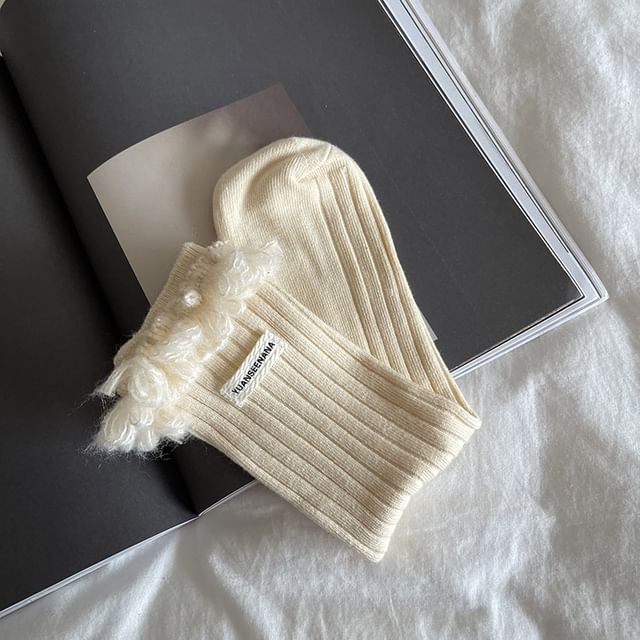 Plain Fringed Socks SpreePicky