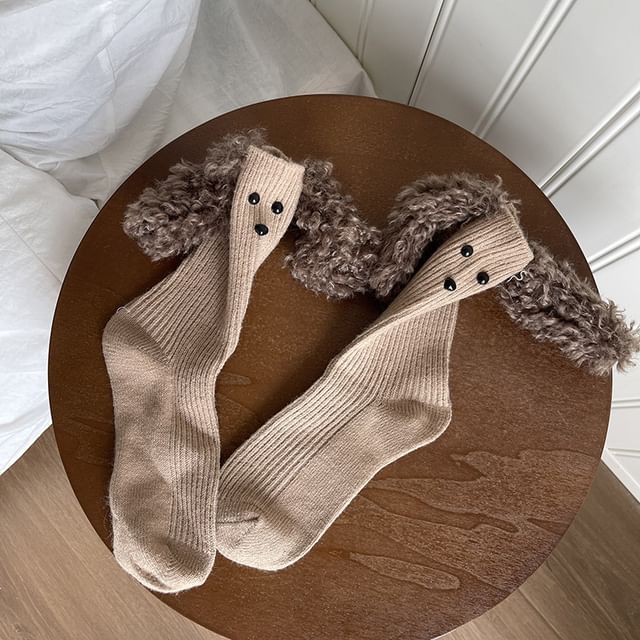 Dog Ear Accent Socks SpreePicky