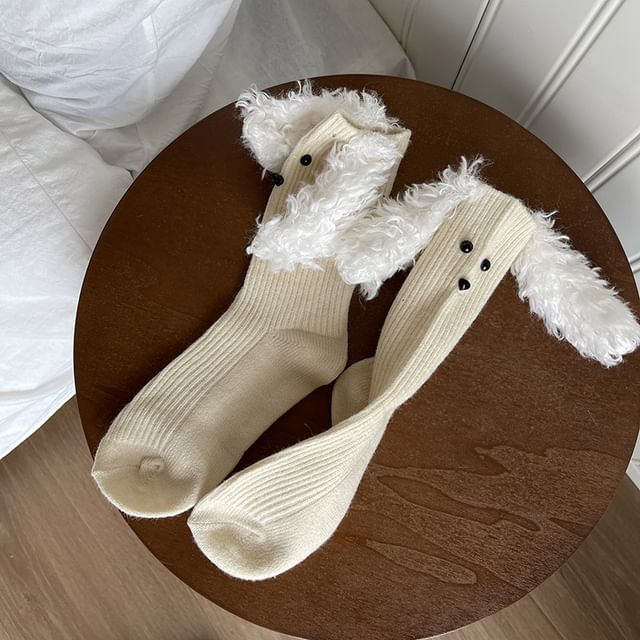 Dog Ear Accent Socks SpreePicky