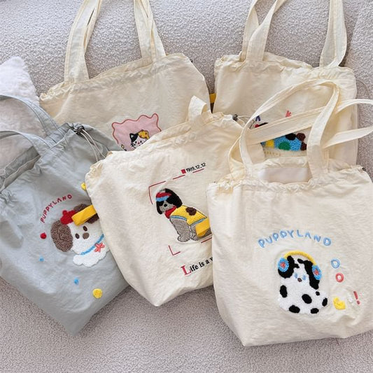 Cartoon Drawstring Shopper Bag SpreePicky