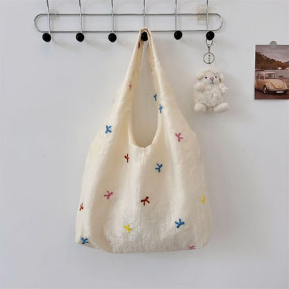 Embroidered Mesh Tote Bag SpreePicky