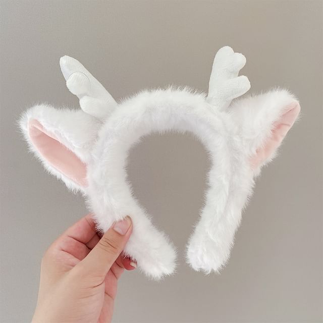 Antler Fleece Headband / Hair Tie SpreePicky