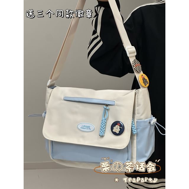 Two Tone Messenger Bag SpreePicky