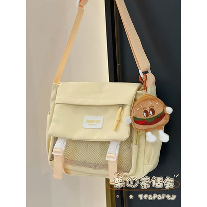 Plain Transparent Panel Messenger Bag SpreePicky