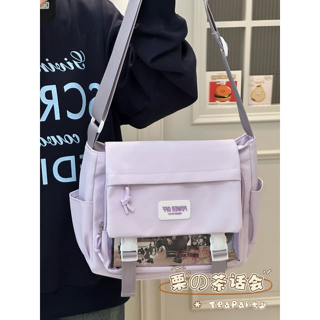 Plain Transparent Panel Messenger Bag SpreePicky