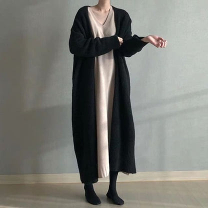 Open-Front Maxi Cardigan SpreePicky